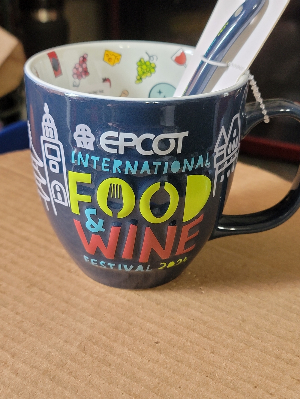 2024 Disney Epcot International Food And Wine Festival  Mug With Spoon